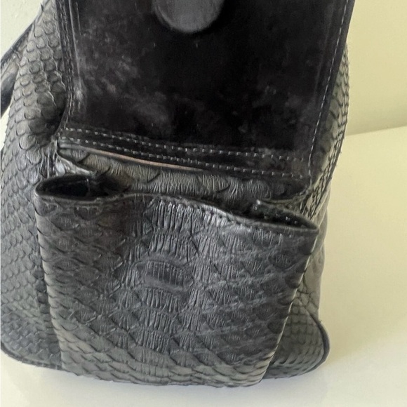 Armenta Black Satchel with Crocodile Texture - Picture 5 of 10